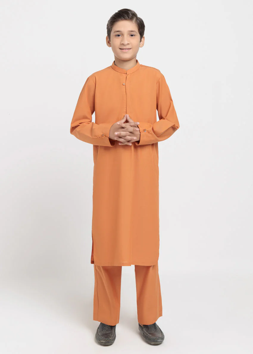 Orange-Cotton-Kurta Trouser - (BPS25KP2093) B-214 R16 - Image 3