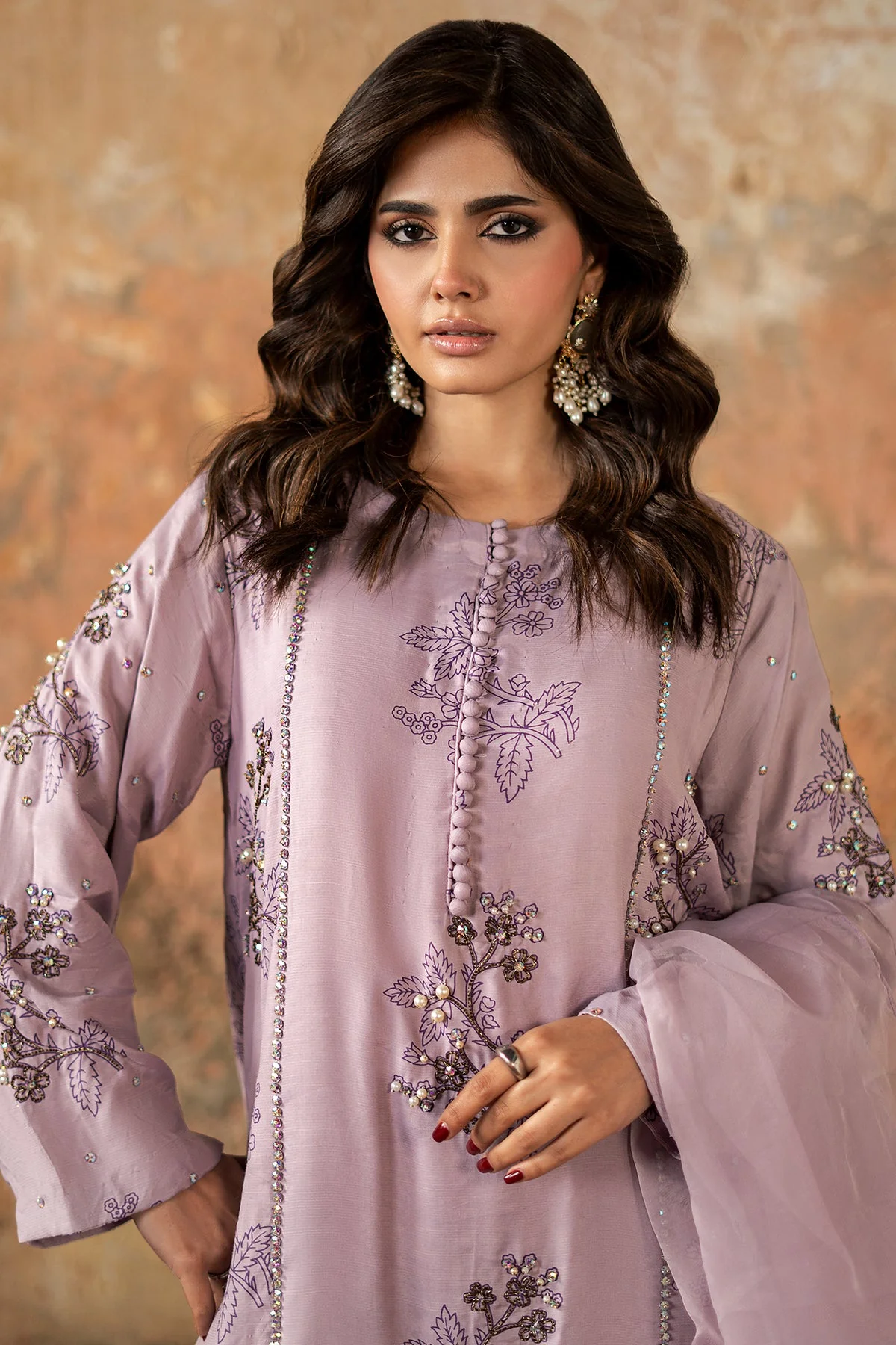 Raw-Silk Stitched 3 Piece Bma-5-177(B-173) - Image 5