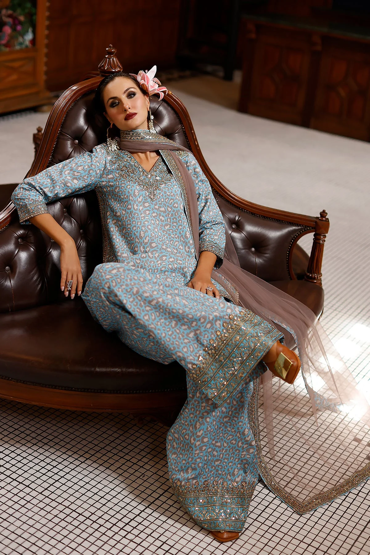 Raw-Silk Stitched 3 Piece Bma-6-155 (B-150) R3 - Image 3