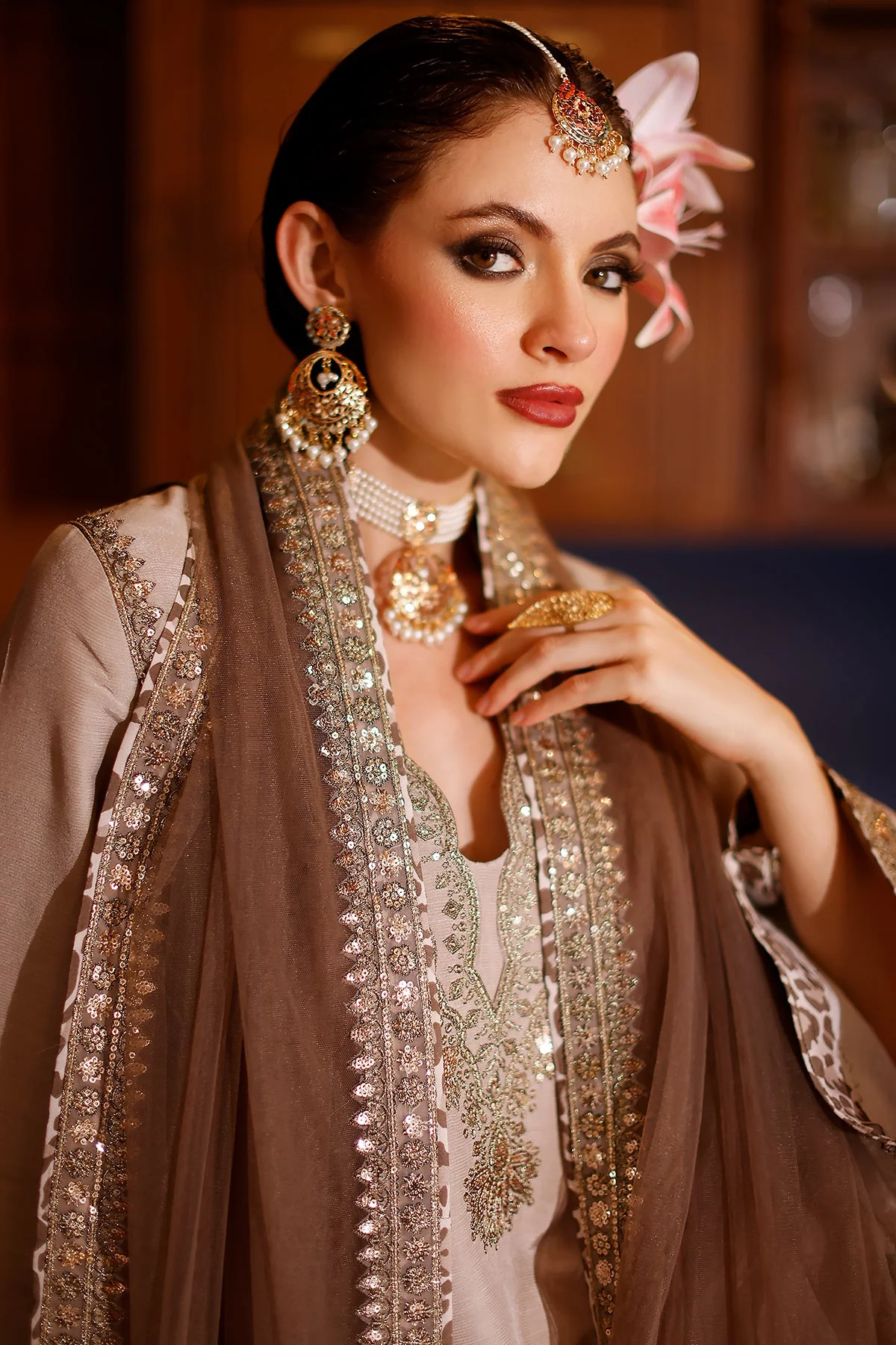 Raw-Silk Stitched 3 Piece Bma-6-157 (B-93) - Image 3