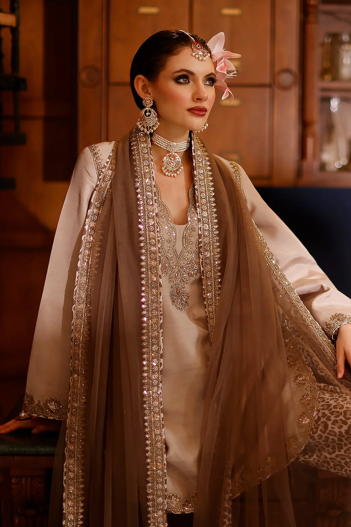 Raw-Silk Stitched 3 Piece Bma-6-157 (B-93) - Image 4