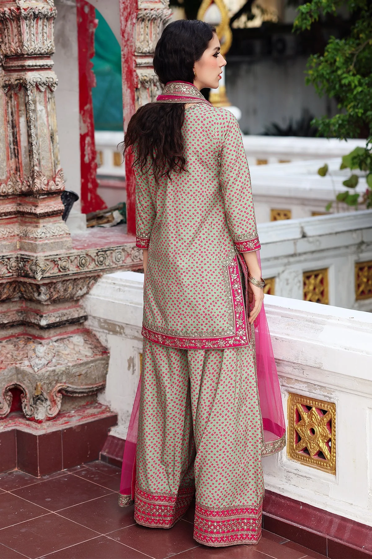 Raw-Silk Stitched 3 Piece Bma-6-172 (B-193) - Image 3