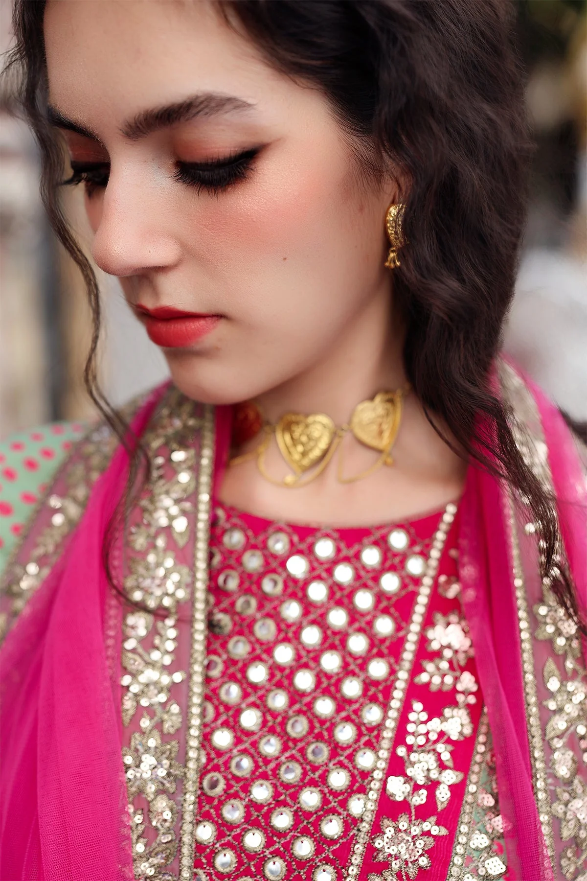 Raw-Silk Stitched 3 Piece Bma-6-172 (B-193) - Image 4