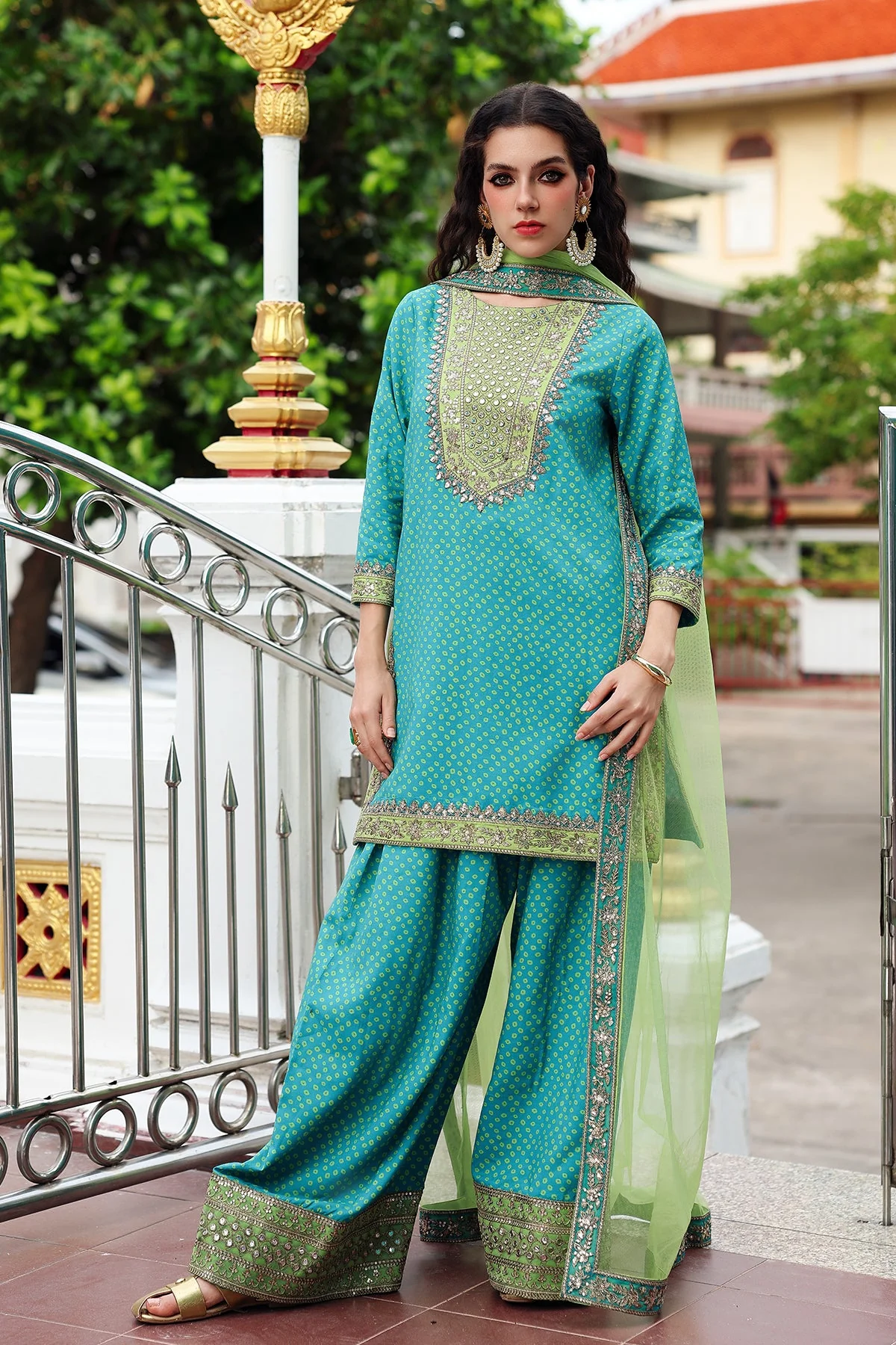 Raw-Silk Stitched 3 Piece Bma-6-173 (B-19) R3 - Image 4