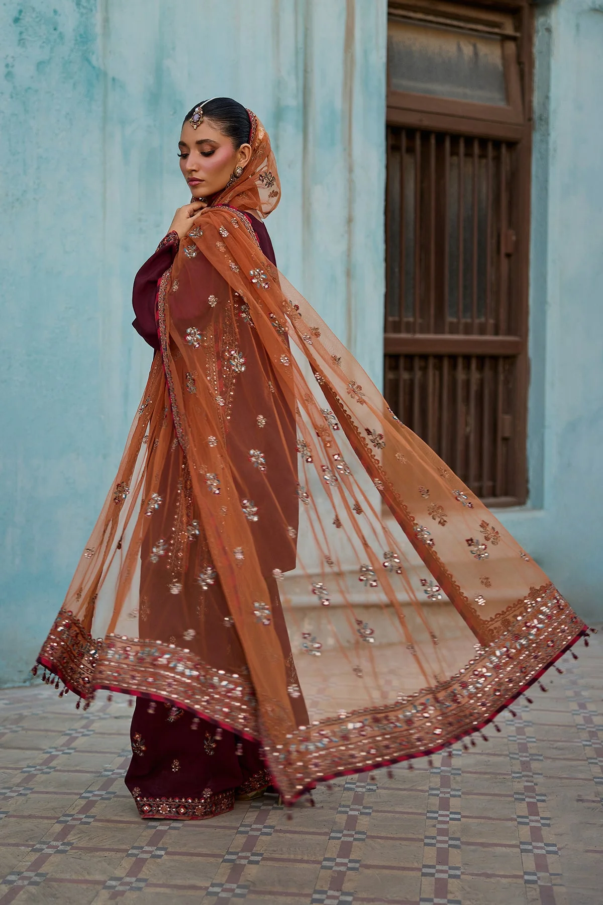 Raw-Silk Stitched 3 Piece Bma-6-204(B-134) R3 - Image 4