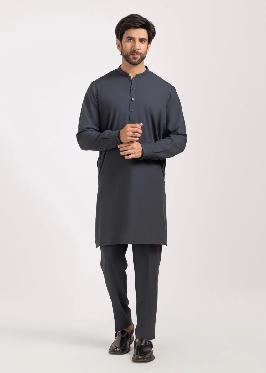 Charcoal-Blended-Kurta Trouser - (M25KPS2007) B-04/11 - Image 5