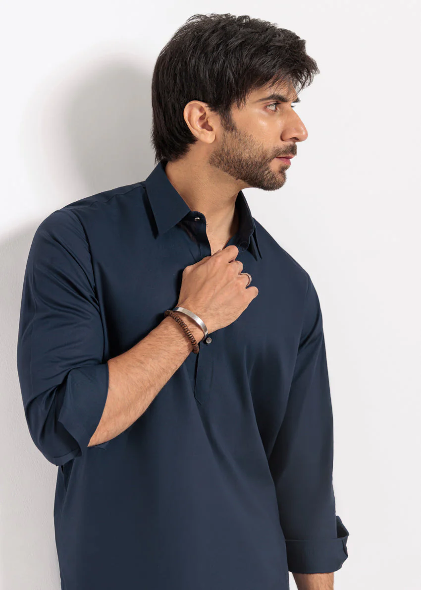 N-Blue-Blended-Shalwar Suit - (M25SSE2095) B-16 - Image 4