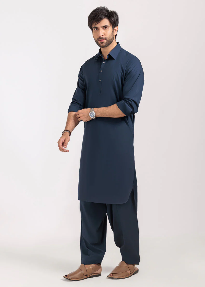 N-Blue-Blended-Shalwar Suit - (M25SSE2095) B-16 - Image 5