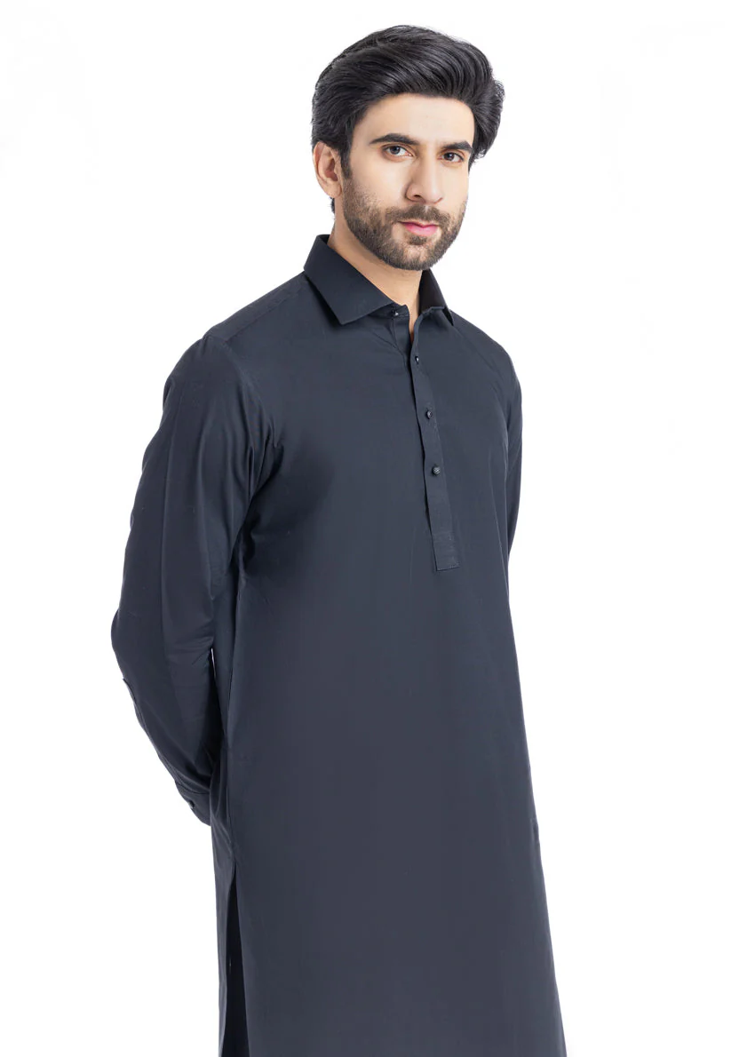 Black-Cotton-Shalwar Suit - (MP2PSBW25ADD6) B-26 R22 - Image 5