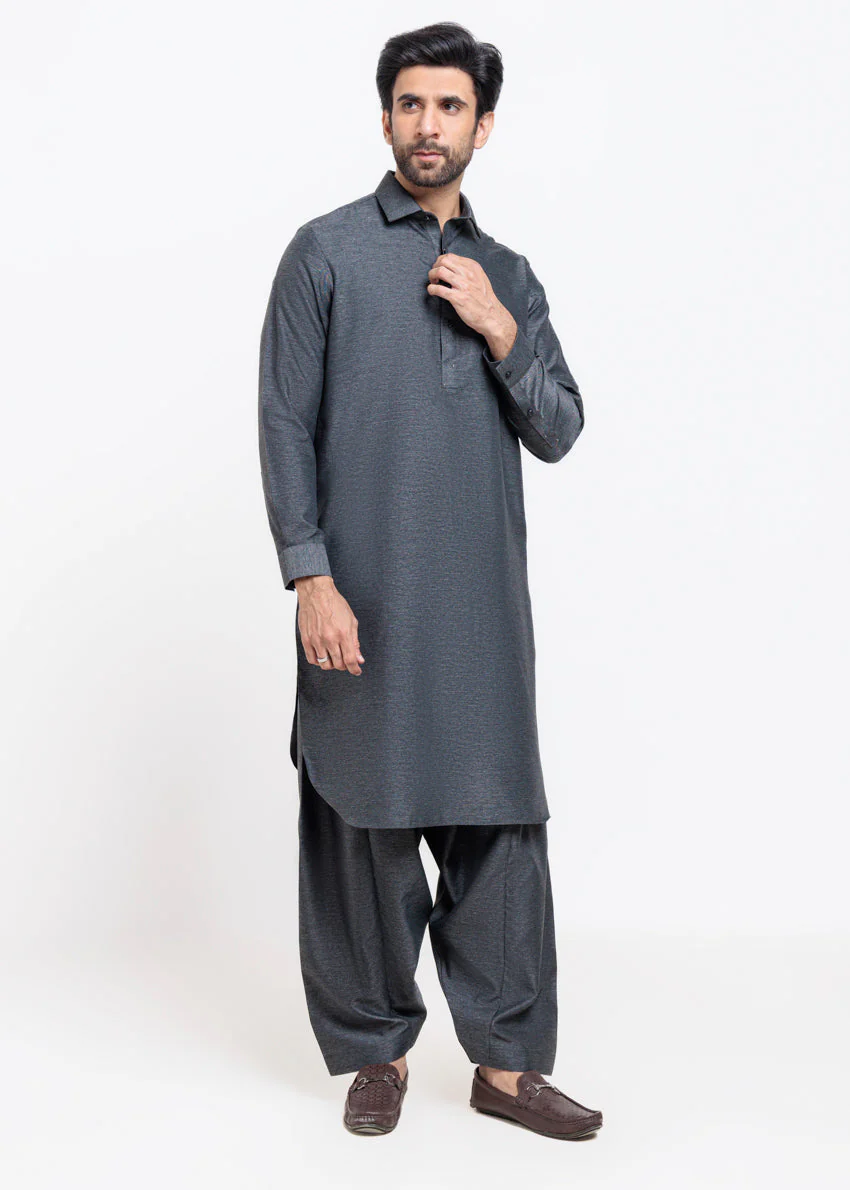 Black-Blended-Shalwar Suit - (MPS25KPS2051) B-39-40 R25 - Image 4