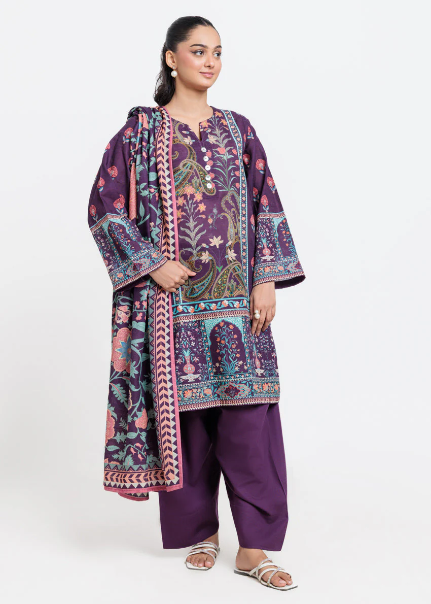 Indigo-Khaddar-3 Piece (WP3PPBW25B10N3)B-48 (R-11) - Image 4