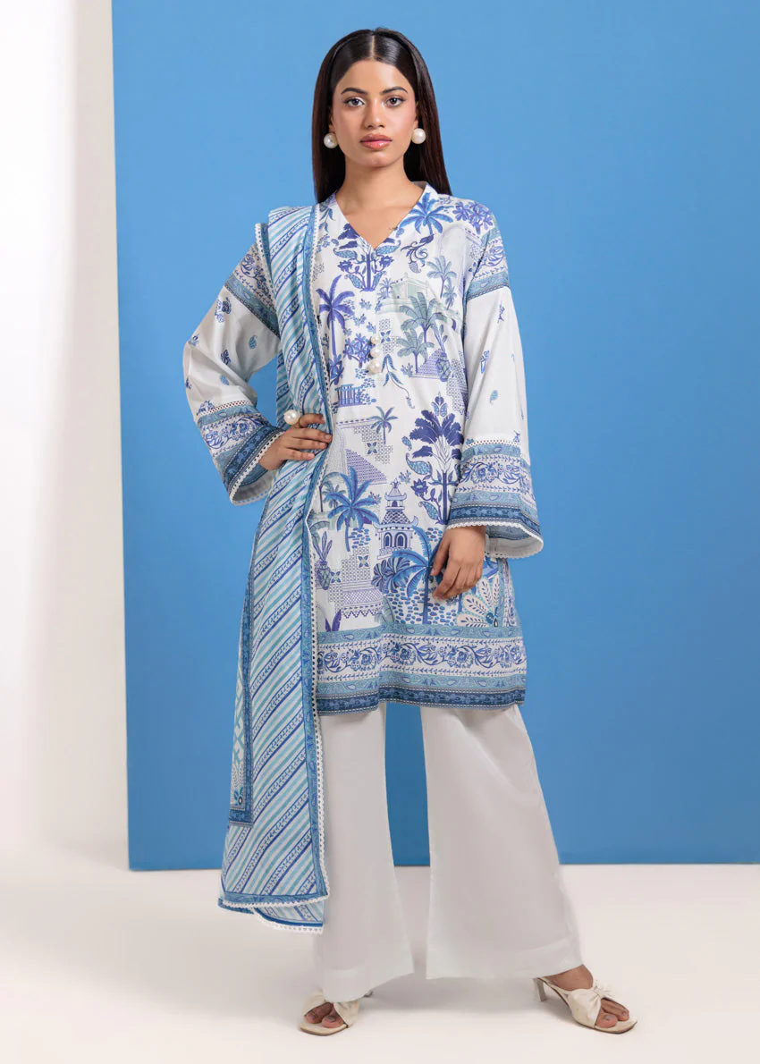 White-Lawn-3 Piece (WPS25P3069)B-7 (R-6) - Image 3