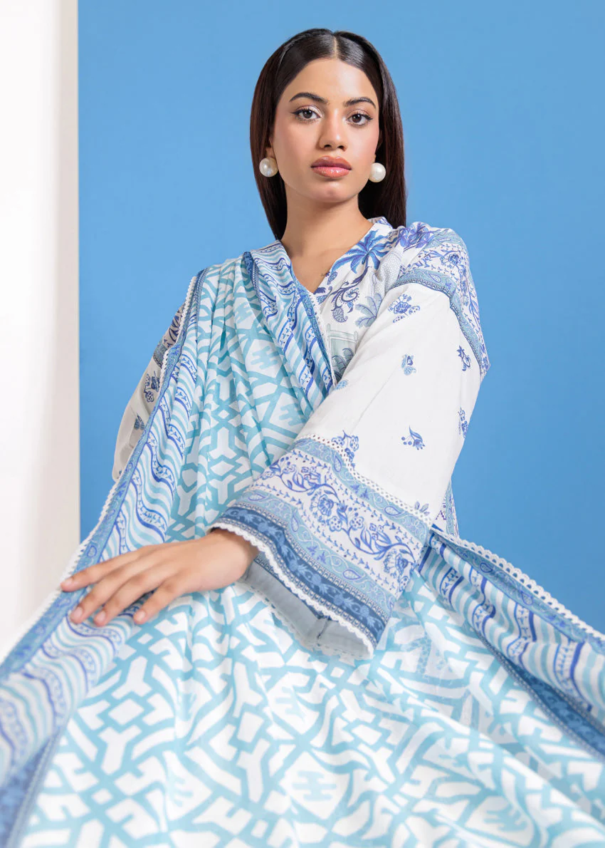 White-Lawn-3 Piece (WPS25P3069)B-7 (R-6) - Image 4