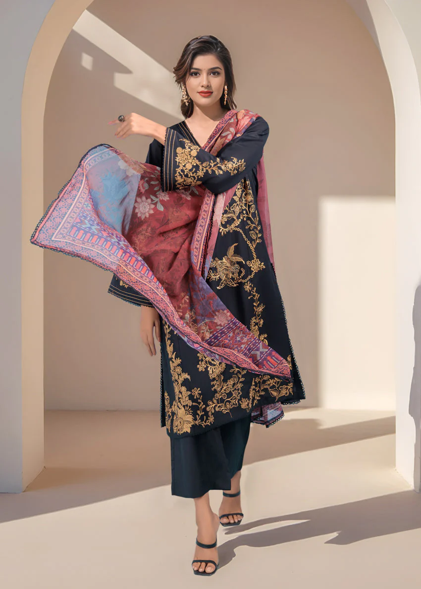 Black-Cambric-3 Piece (WPS25SE3087)B-46 (R-8) - Image 3