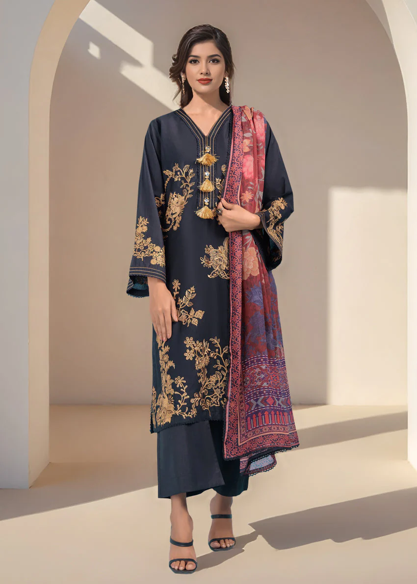 Black-Cambric-3 Piece (WPS25SE3087)B-46 (R-8) - Image 4