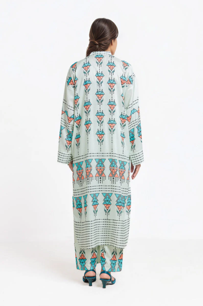 L-Green-Viscose-2 Piece (WPSTPBW25B9O14)B-37(R14) - Image 3